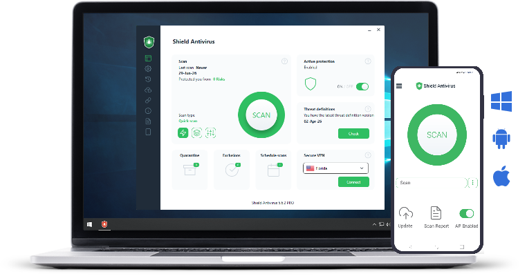 Shield Antivirus - 5 Device Annual Subscription